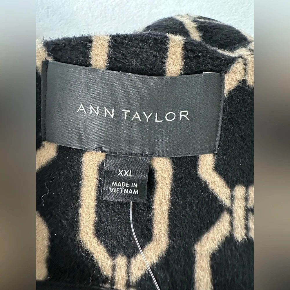 Ann Taylor Link Wool Blend Stand Collar Overcoat Size XXL - Picture 11 of 13